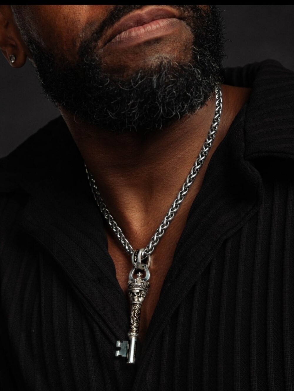 Night Rider 925 Silver King Chain and Pendant